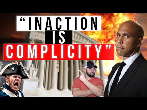 "Inaction is complicity"... Gun Grabber Cory Booker just blamed Gun Owners for EVERYTHING in Senate