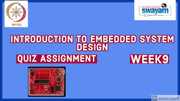 Introduction to Embedded System Design||week9||QUIZ ANSWER