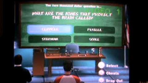 412hamrock playing Are you Smarter than a 5th Grader? for the Nintendo Wii