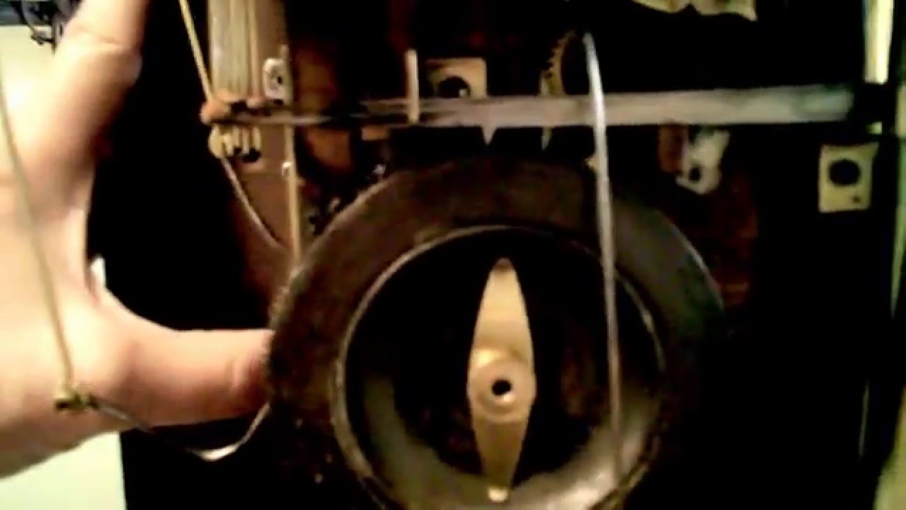 Antique Black Forest clock, Wehrle Trumpeter Clock Movement