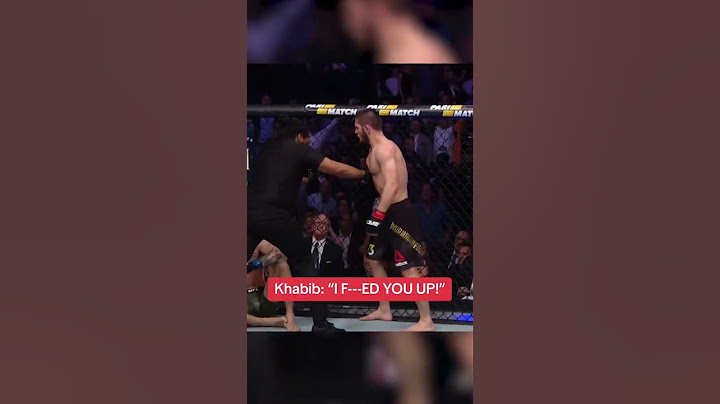 UFC released audio from when Khabib beat Conor 👀 (via UFC)