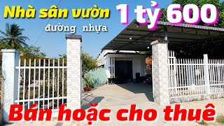 Nhà sân vườn giá rẻ 1 tỷ 600 triệu mặt tiền đường nhựa gần chợ trường học Tây Ninh bán hoặc cho thuê