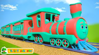 Download lagu The Wheels On the Train, Taxi & More Vehicle Songs & Rhymes for Kids