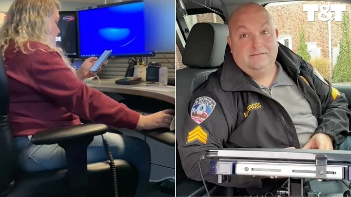 Cop Holds Back Tears As Daughter Receives Final Sign-Off