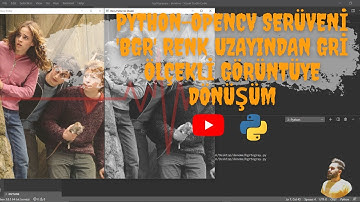 Python OpenCV ile Görüntü İşleme -  Görüntüyü RGB Renk Uzayından Gri Ölçekli Görüntüye Dönüştürme