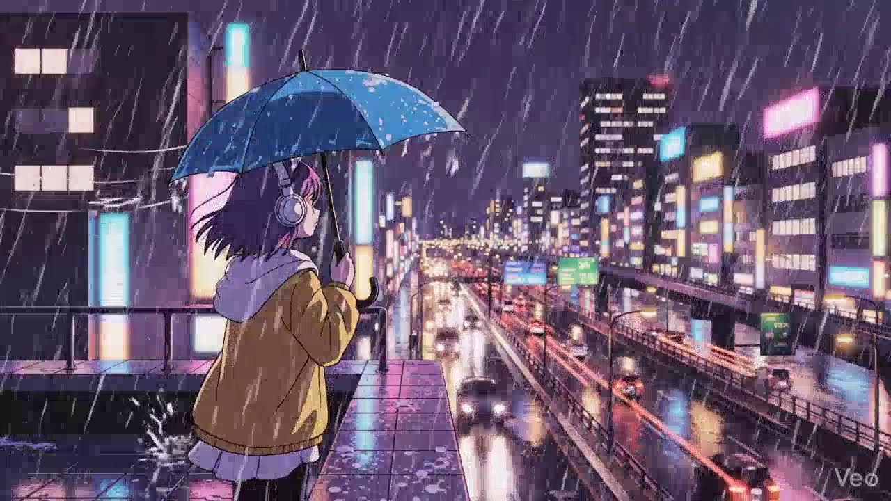 Late Night Rain 🌧️ Japanese City Lofi | Chillhop Vibes