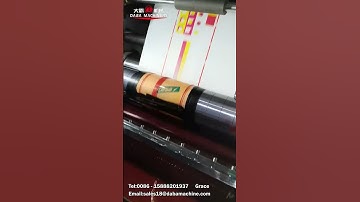8 color flexo printing machine with die cutting
