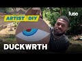 DUCKWRTH Talks Celebrating Life & Music While He Creates His Signature Wood Art | Artist DIY | Fuse