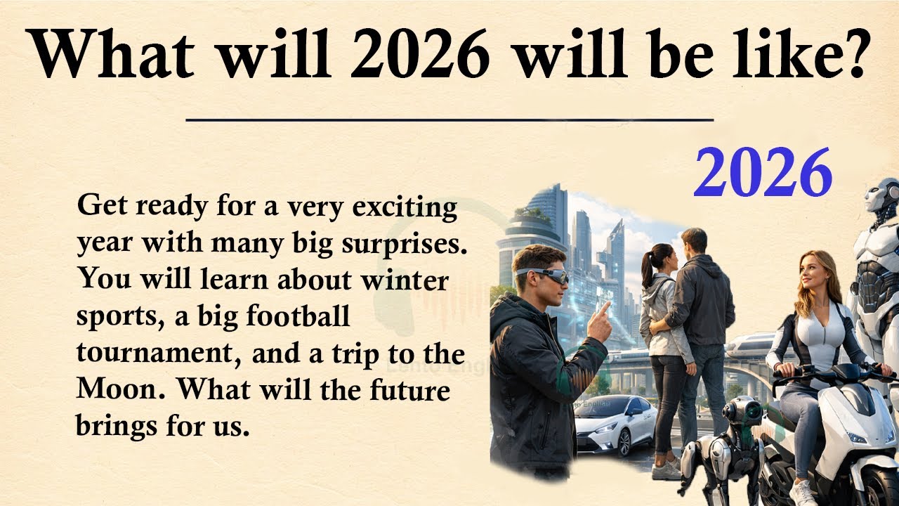 What will 2026 will be like? ||🎄Learn English Through Story Level 3 || Graded Reader 🎧