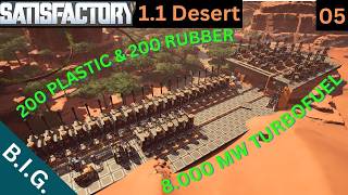 Satisfactory 1.1 - The Best Oil Setup - 200 Plastic, 200 Rubber and 8.000 MW Turbofuel