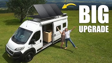 1200w Tilting Solar Panel Upgrade | Off Grid Campervan | Van Build
