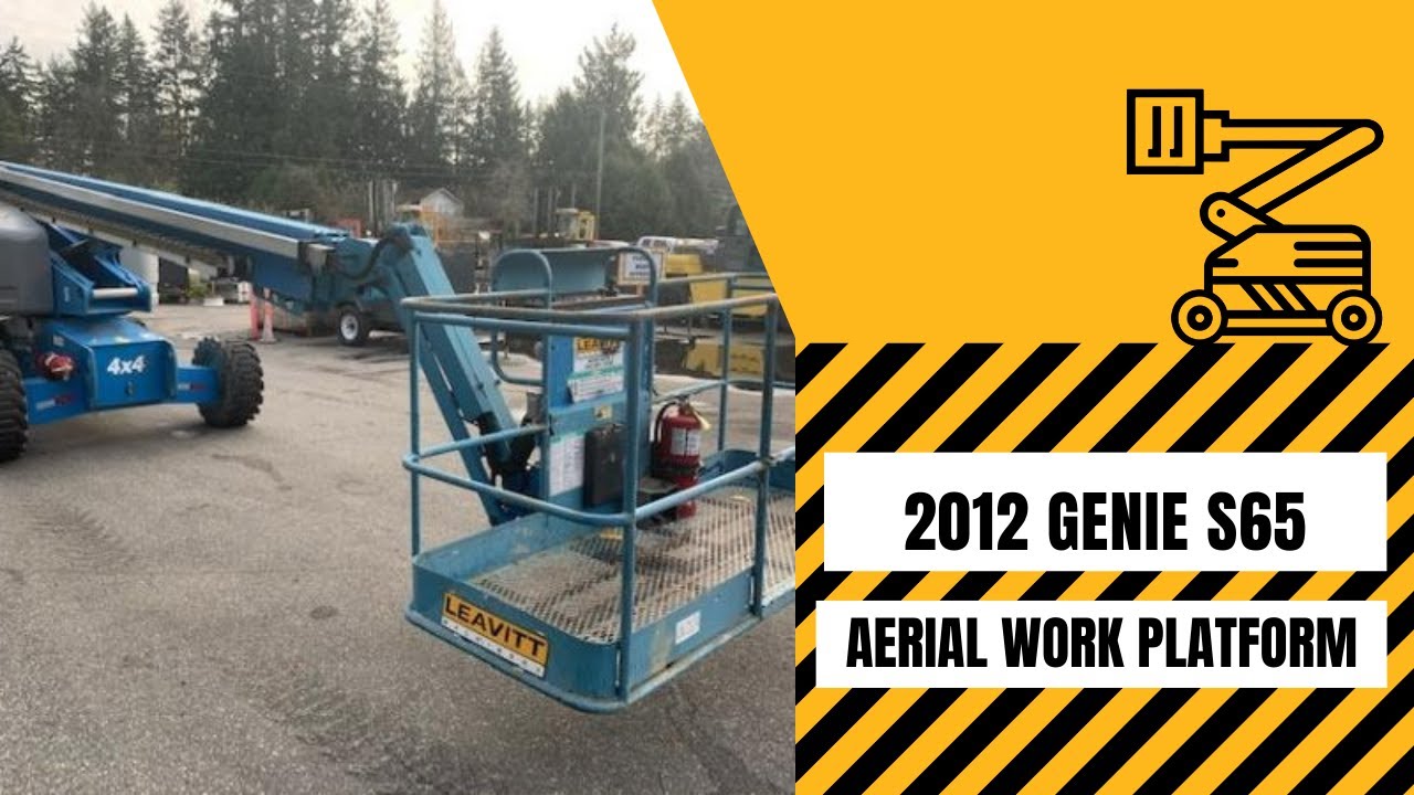 USED AERIAL WORK PLATFORM | 2012 GENIE S65 | Leavitt Machinery [USED EQUIPMENT]1-888-247-0567