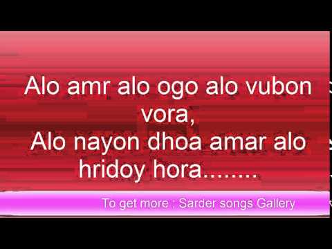 rabindra sangeet alo amar alo ogo