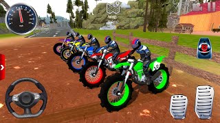 Motor Dirt Bikes driving Extreme Off-Road #7 - Offroad Outlaws motor bike Game Android ios Gameplay screenshot 5
