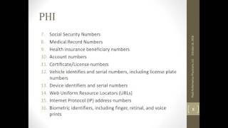 LPCA Corporate Compliance Institute Series   Session 6   Data Integrity   HIPAA