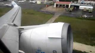 KLM MD-11 - Departure Rwy 10 from St.Maarten Princess Juliana International Airport (SXM)