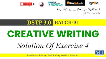 creative writing exercise 4 digiskills solution 2025 | dstp 3.0 batch 01