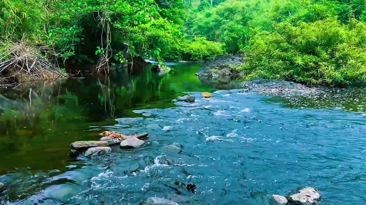 Calm, Meditation, Relaxation, Deep Sleep With Beautiful Piano Music, Waterfall & Birds Sound #28