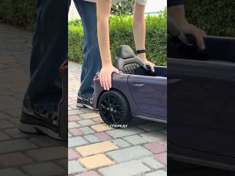 Электромобиль детский Audi Bambi M 6506EBLR-1 белый (2х35W, EVA, экокожа, Bluetooth), видео 1