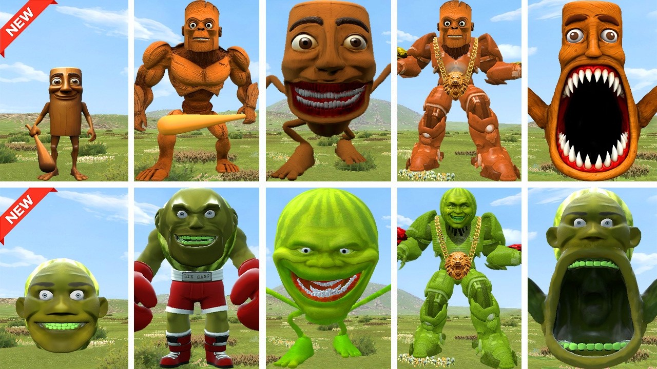 FINAL EVOLUTION Showdown: TUNGTUNG SAHUR vs LINGANG MELON