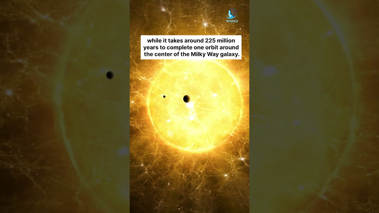 The rotation and revolution of the Sun.