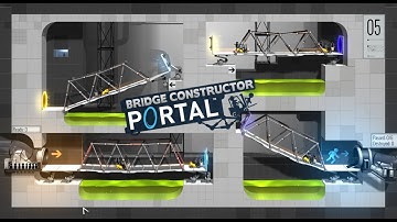 Portal: Bridge Constructor - Levels 1 - 9