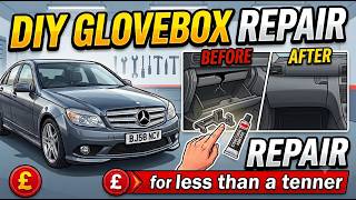 DIY glovebox repair for less than a tenner - 2009 Mercedes Benz W204 C200 Part 49