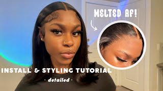 Detailed Install & Styling Tutorial | 90s Inspired | Melting Tips | Unice Hair