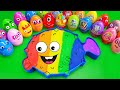 Satisfying ASMR | Making Slime Blowfish Bathtub by Mixing SLIME in Paw Patrol Eggs CLAY Coloring