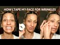 How I tape my face for Wrinkles | Tutorial | Stung by Samantha