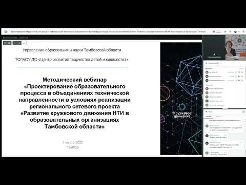 Проектирование образовательного процесса в объединениях технической направленности