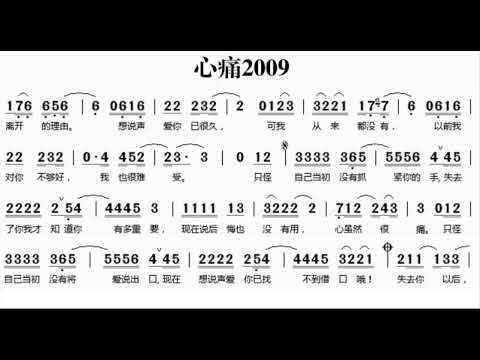 心痛2009 B调伴奏 - instrumental in B