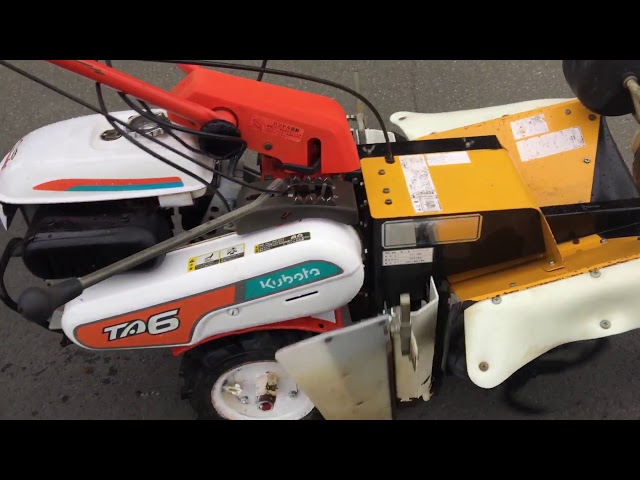 クボタ　TA6 6馬力　パタパタ　いちご　ネギ　管理機　耕運機　作動品　引き取り限定　 クボタ TA6 パタパタ管理機:耕耘機:畝立て:マイグッティ:イチゴ:ネギ