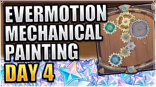 Evermotion Mechanical Painting Day 4 (SIMPLE SPEEDRUN GUIDE!) Genshin Impact Gear Challenge Stage 4