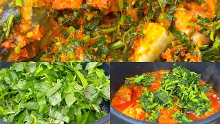HOW TO MAKE VEGETABLE SOUP\/EFO RIRO\/ VERY DELICIOUS NIGERIAN SOUP