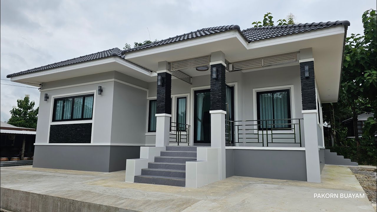 โดนใจเจ้าของบ้าน เมื่อสร้างเสร็จกับบ้านหลังนี้ 3 ห้องนอน 2 ห้องน้ำ 1 ห้องครัวพื้นที่ใช้สอย 120 