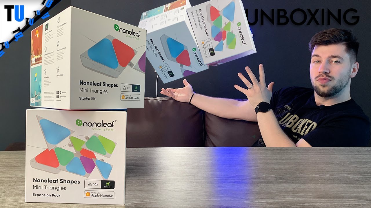 Nanoleaf Mini Triangles Unboxing | Starter Kit & Expansion Pack | Am I ...