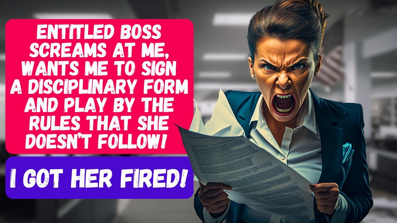 ENTITLED BOSS SCREAMS AT ME WANTS ME TO SIGN A WRITE UP FOLLOW THE