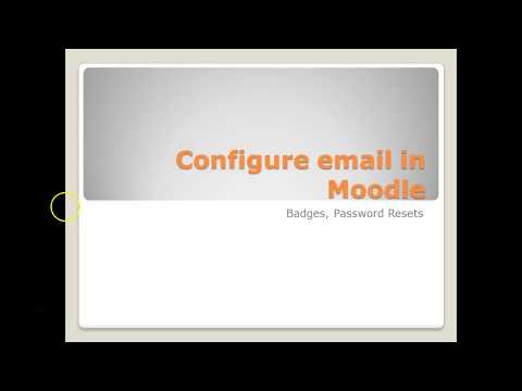 Configure outgoing email in Moodle