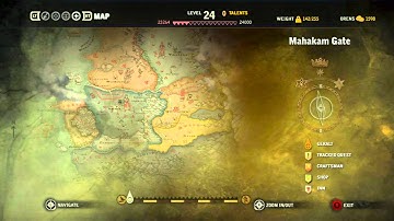 Zooming on the map in The Witcher 2