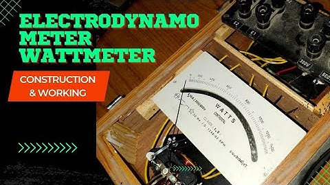 Electrodynamometer Wattmeter – Construction and Working Principle