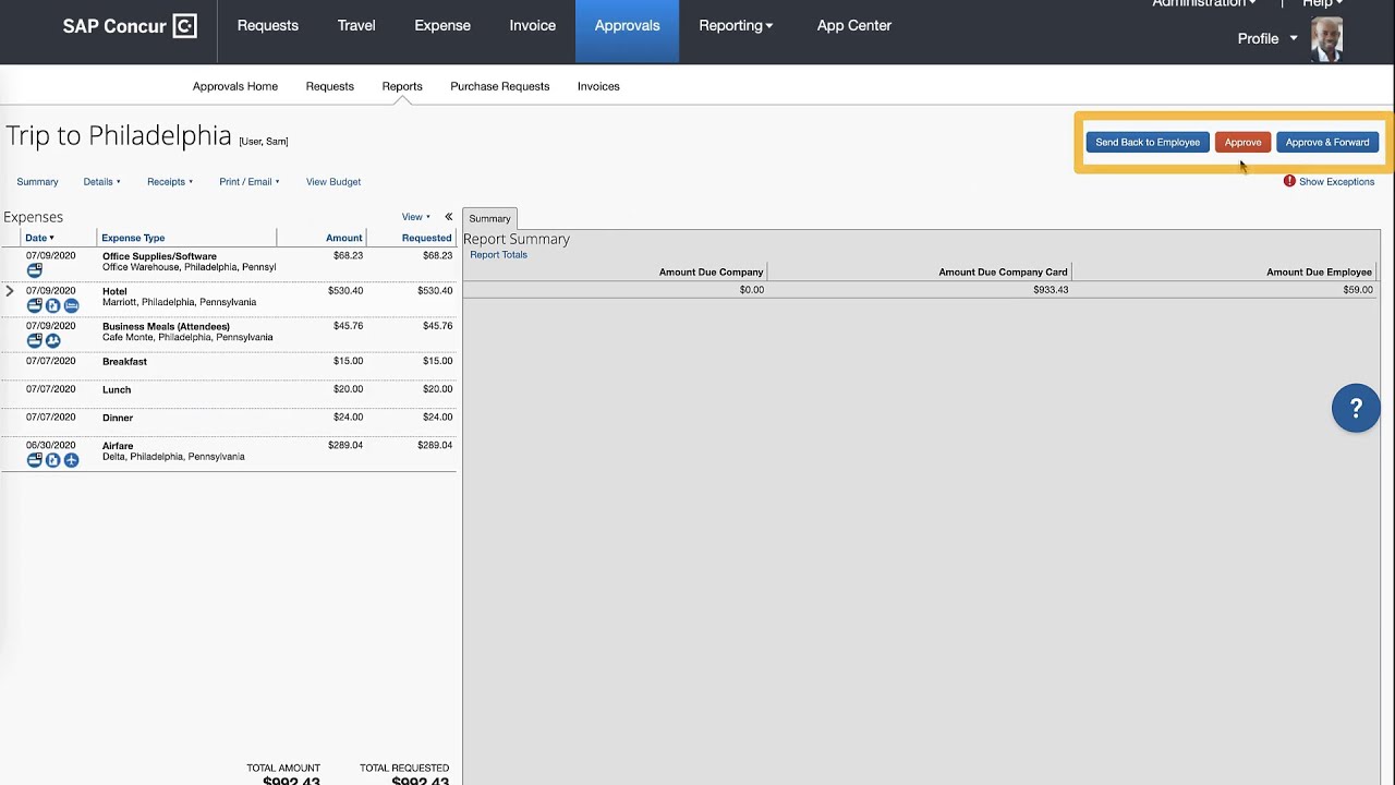 Expense Quick Tips How To Approve An Expense Report YouTube