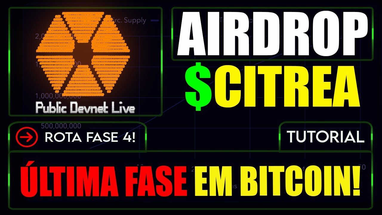 AINDA DA TEMPO de ganhar o AIRDROP da CITREA em BITCOIN!