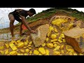 Gold Discovery! Man Finds Huge Nuggets in Riverbed