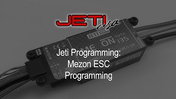 Jeti Programming: Mezon ESC Programming