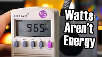 Power is not energy: why the difference matters