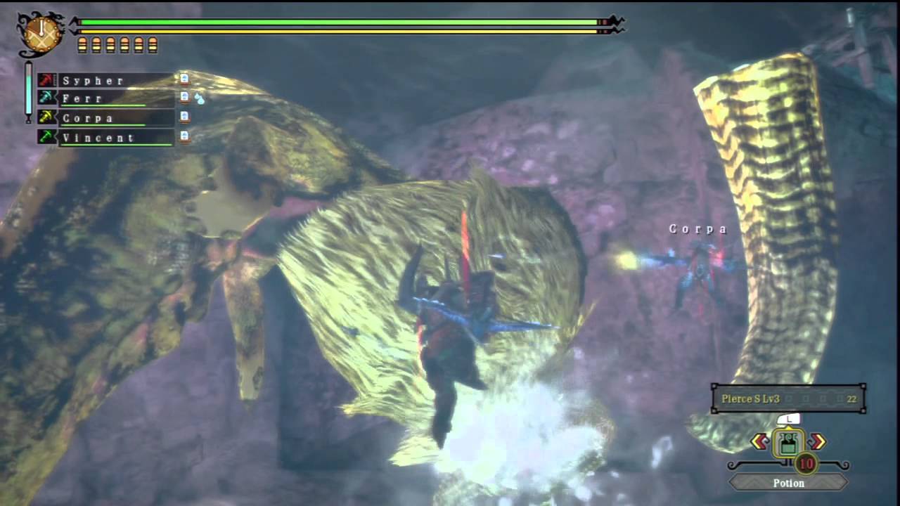 Monster Hunter 3 Ultimate online - Piercing the Goldbeard Ceadeus