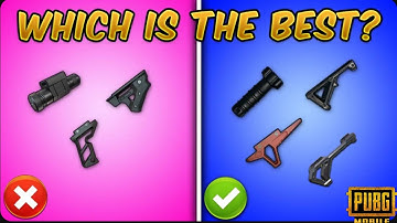 WHICH IS THE BEST GRIP in PUBG Mobile & BGMI Guide/Tutorial (Recoil Controlling Tips &Tricks) 2023