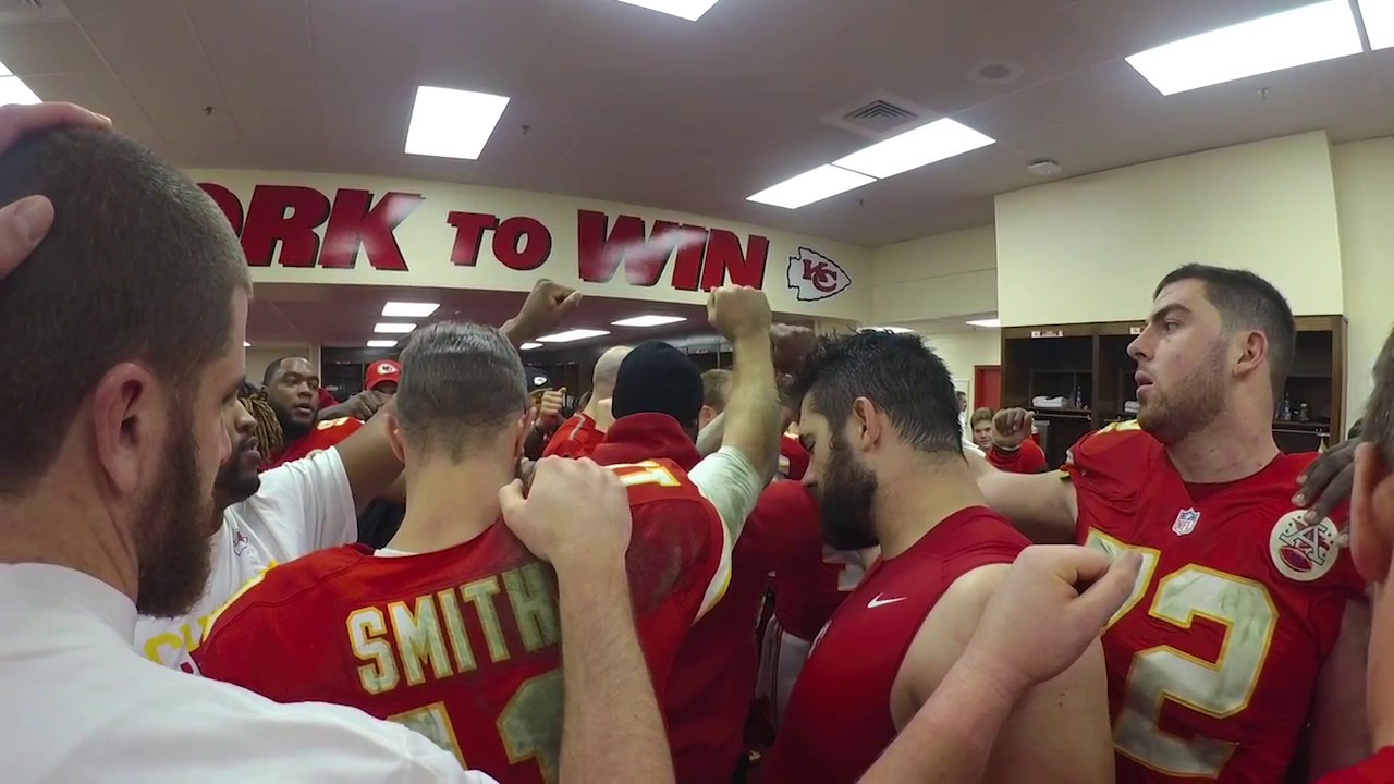Chiefs vs Broncos - Postgame Locker Room Celebration - YouTube