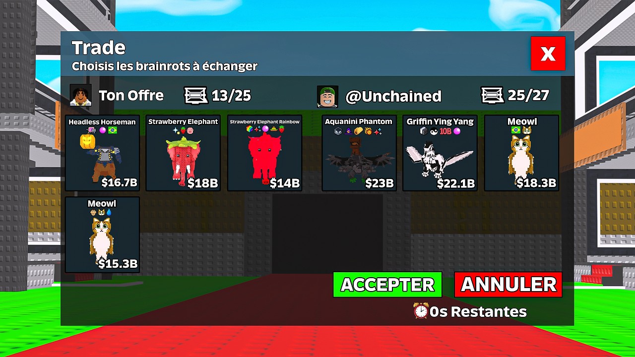 J'ai TRADE nos BRAINROTS OGs... (je regrette)
